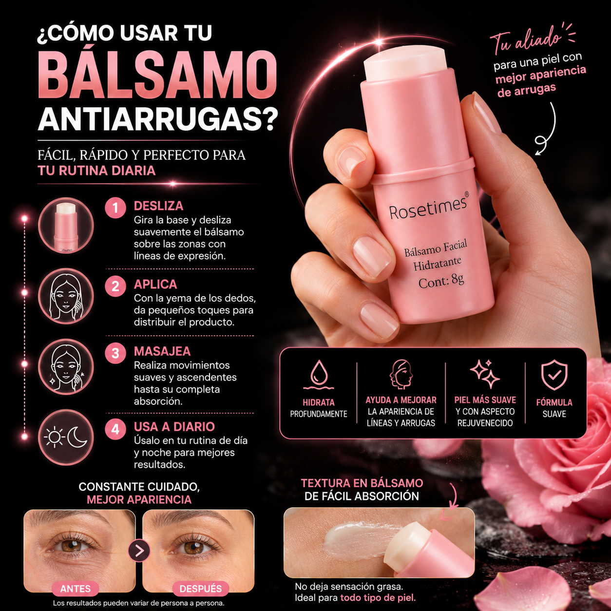 BÁLSAMO ANTIARRUGAS ROSETIMES®